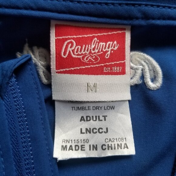Rawlings Shirt 1/4 Zip Pullover Top Activewear Drawstring Waist Men's Med - Picture 3 of 9